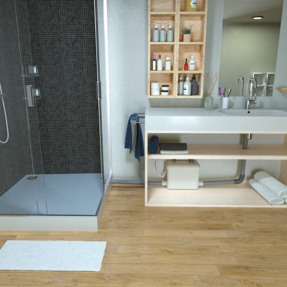 Installer une douche dans un petit espace sans évacuation gravitaire