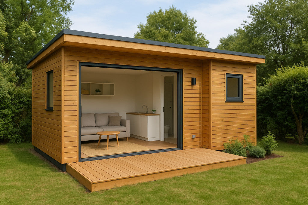 Aménager un studio ou un bureau de jardin avec des toilettes sans évacuation
