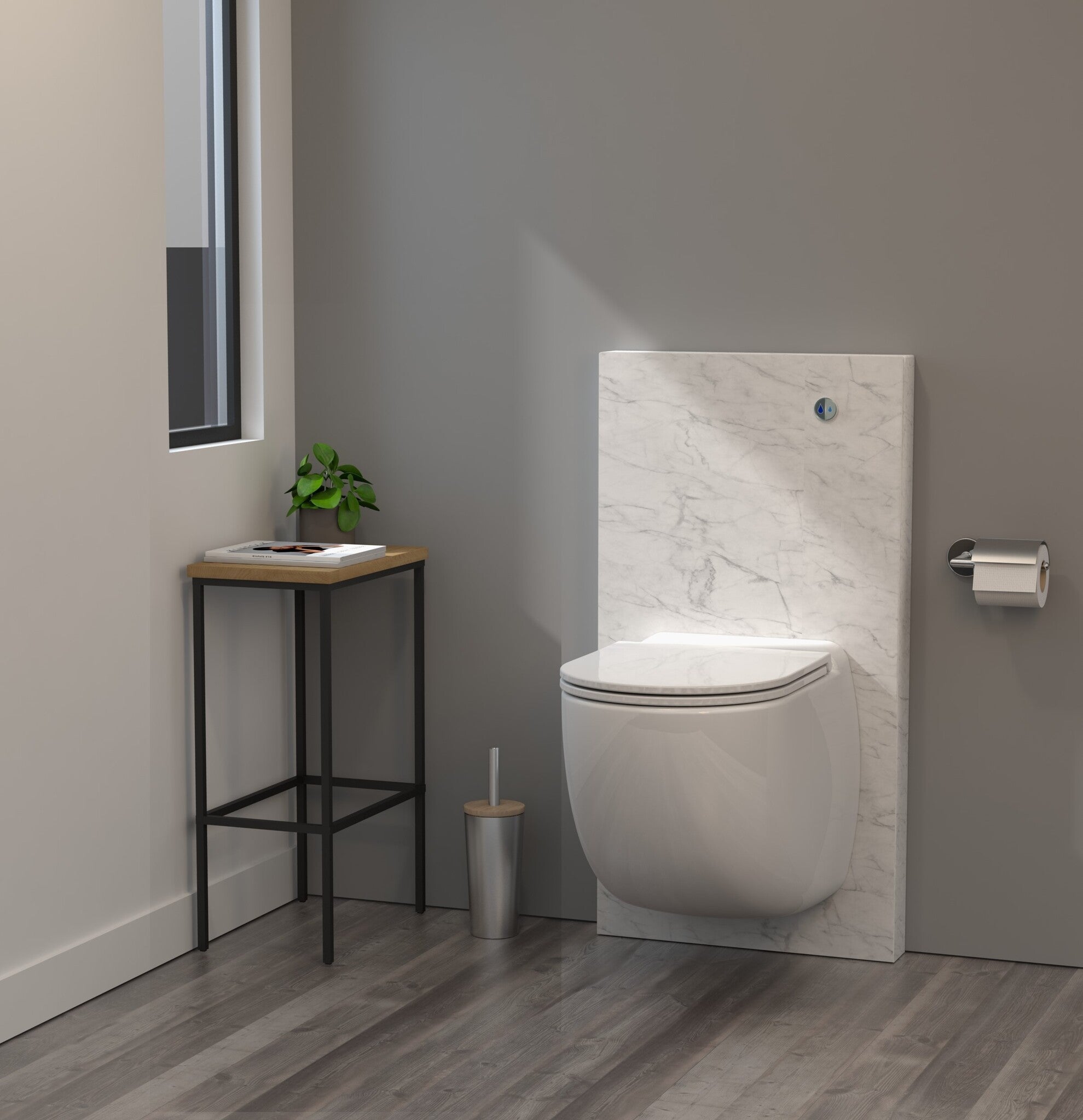 Aquacompact Wall Plus - Marmo bianco